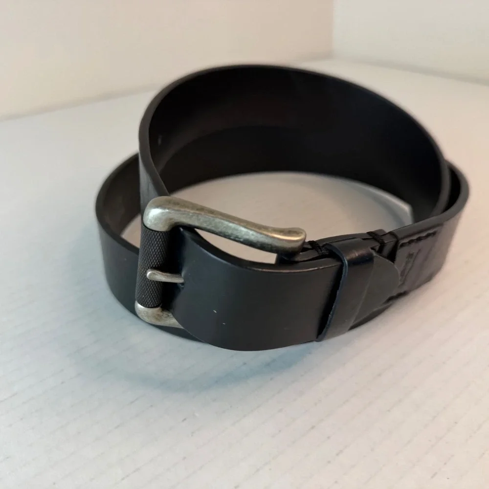 Levi's Black Leather Western Urban Cowboy Belt Men's 40